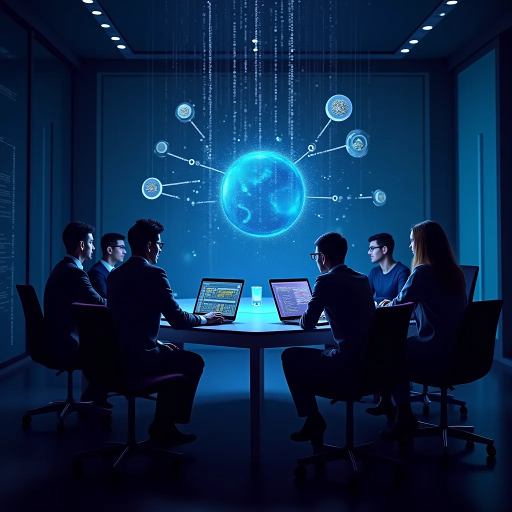 Team analysiert KI-Potenziale im Workshop