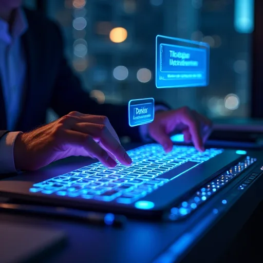 Mitarbeiter stellt Frage per Chat-Interface