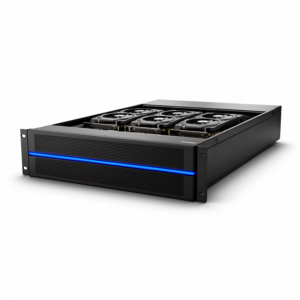 KI-Server 96 GB Performance als 19-Zoll-Rack (Symbolbild)